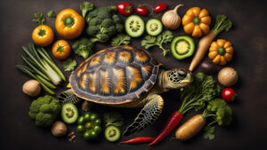turtle with vegitables