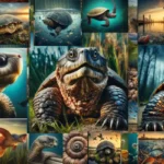Florida Snapping Turtle : combination of images showcasing various aspects